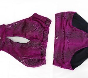 Snake Samt Shorts Magenta L